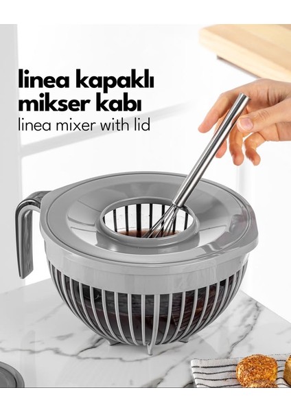 Linea Kapaklı Mikser Kabı 3 Litre fiyatları