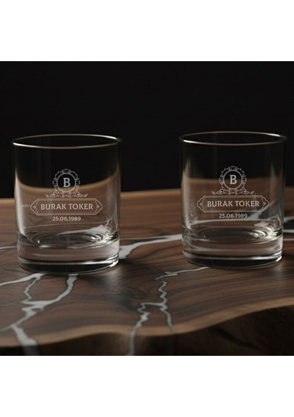 Sevgiliye Özel 2’li Premium Kutulu Speyside Viski Isim Yazılı Bardaklar