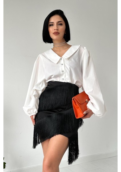 Püsküllü Saten Etek fiyatları