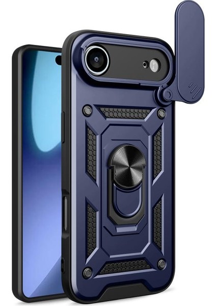 iPhone 17 Air Kılıf Kamera Korumalı Defense Yüzüklü Tank Kapak