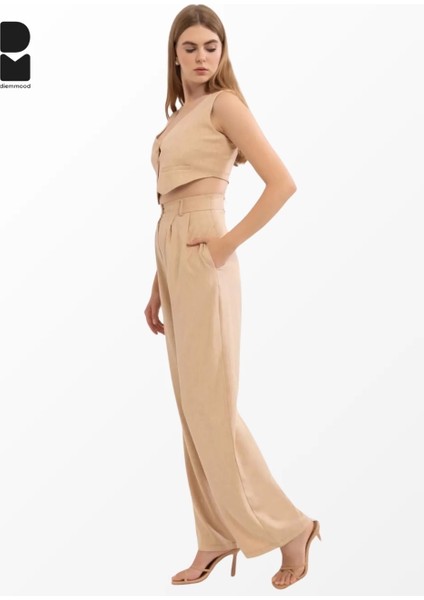 Camel Casual Crop Yelek fırsatları