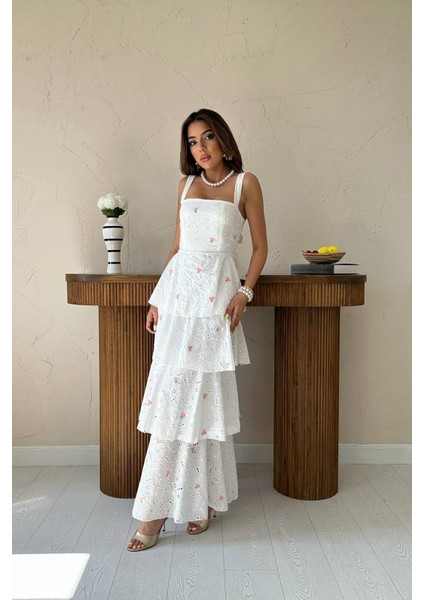 Kat Kat Arkası Bağlamalı Elbise fiyatları