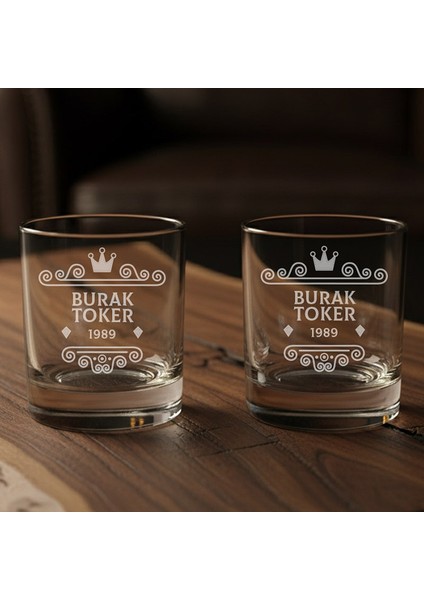Premium Kutulu 2’li Isim Yazılı Highland Reserve Edition Viski Bardakları