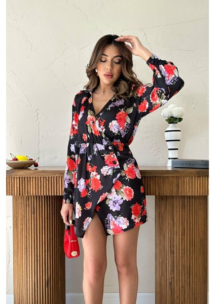 Kuşaklı Saten Elbise modelleri