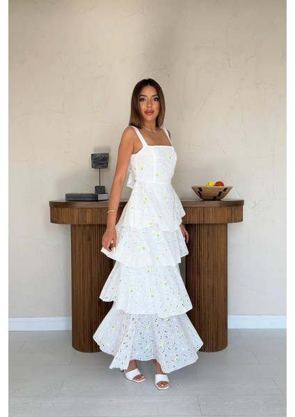 Kat Kat Arkası Bağlamalı Elbise fiyatları