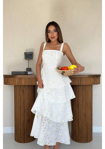 Kat Kat Arkası Bağlamalı Elbise modelleri