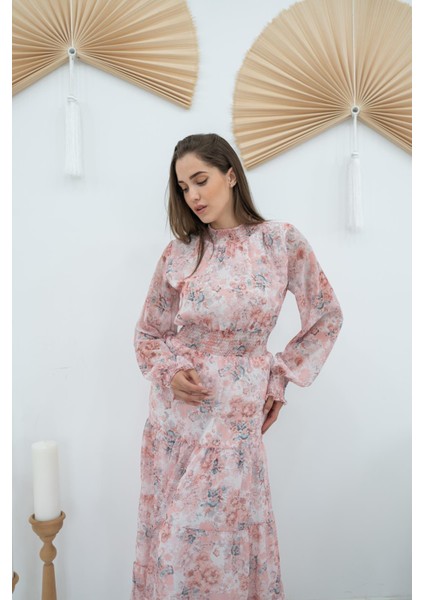 Şanzelize Çiçek Desenli Elbise fiyatları