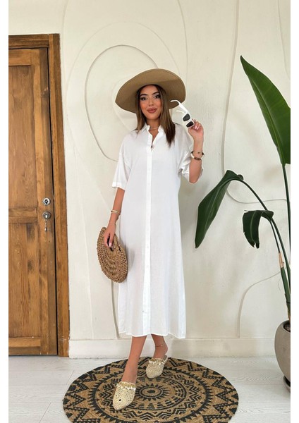 Keten Kısa Kollu Elbise fiyatları