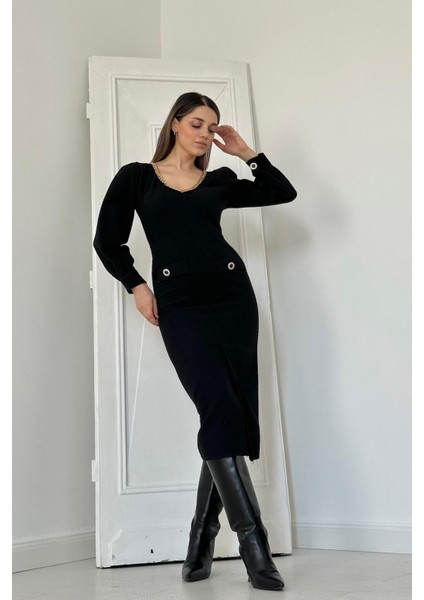 Geniş Boğazlı Elbise modelleri