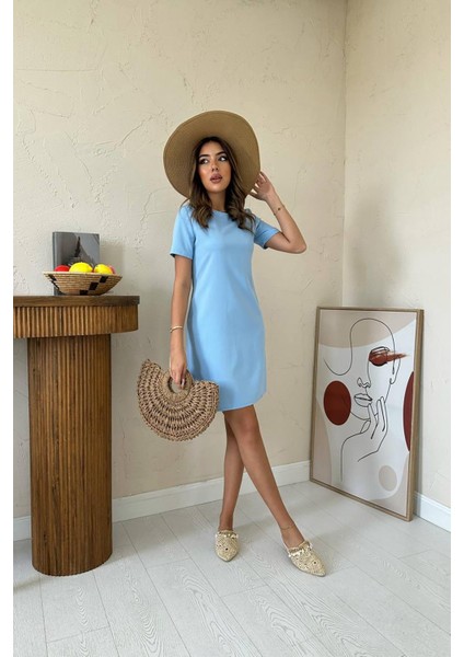 Kısa Kol Atlas Mini Elbise fiyatları