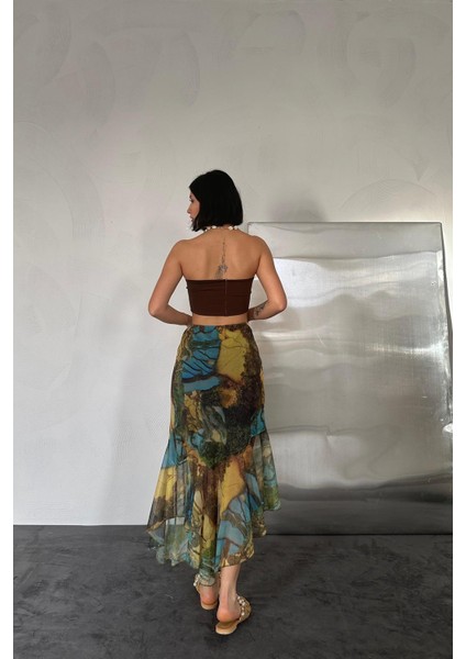 Baskılı Lastikli Etek modelleri