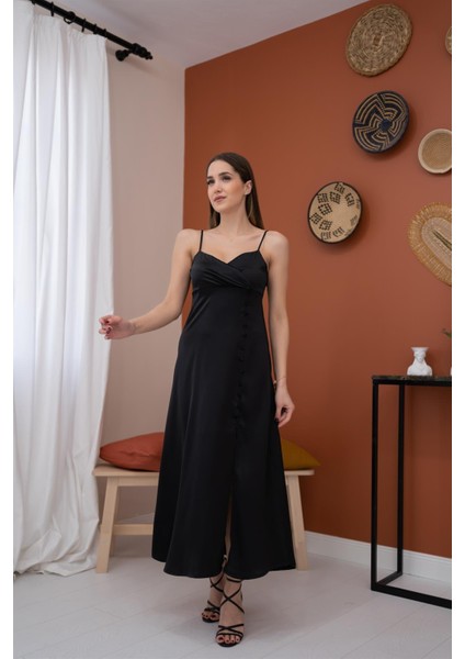 Askılı Saten Elbise fiyatları