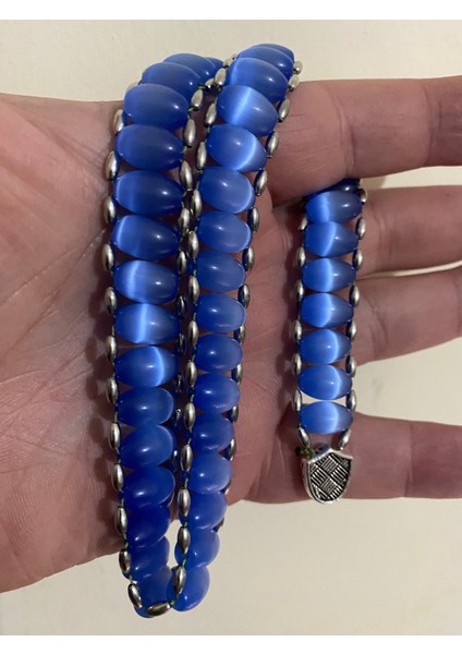 Özel Tasarım Mavi Kedigözü Tesbih fırsatları