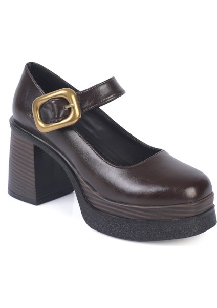 Michelina Yüksek Tabanlı Topuklu Tokalı Mary Jane Kadın Ayakkabı fiyatları