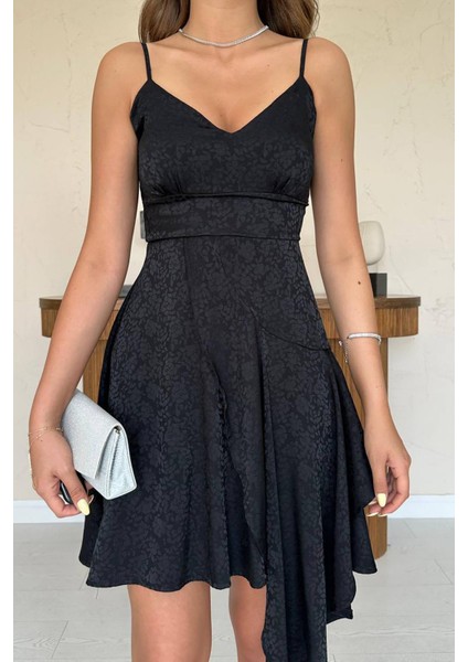 Jakarlı Asimetrik Elbise fırsatları