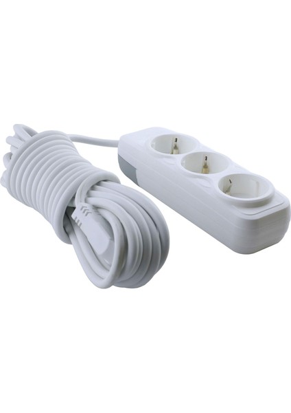 10 Metre Grup Priz 3'lü Anahtarsız Topraklı Seyyar Ara Kablolu Uzatma Kablolusu Üçlü Piriz modelleri