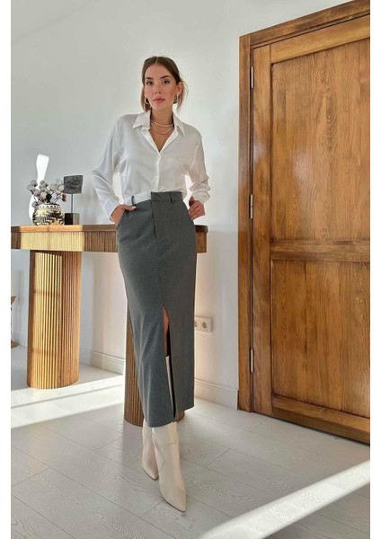 Patı Garnili Poliviskon Etek