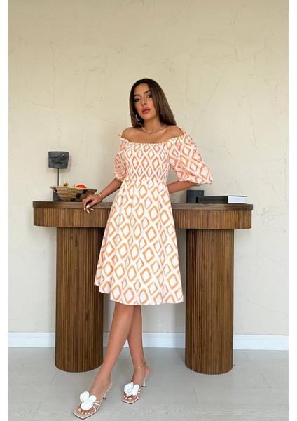 Kare Desenli Yazlık Elbise fiyatları