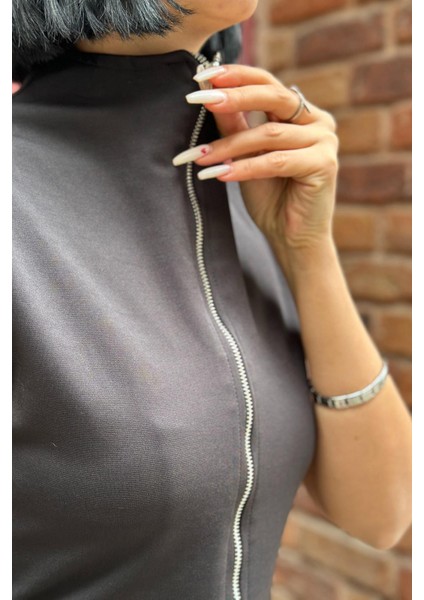 Boydan Fermuarlı Kolsuz Elbise fırsatları