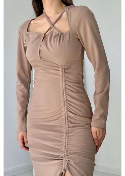 Askılı ve Yırtmaçlı Elbise fiyatları