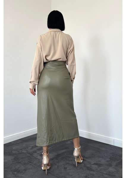 Ön Büzgülü Askılı Etek modelleri