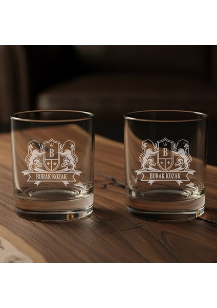 Kişiye Özel Isim Yazılı 2’li Speyside Barrel Edition Viski Glass Seti