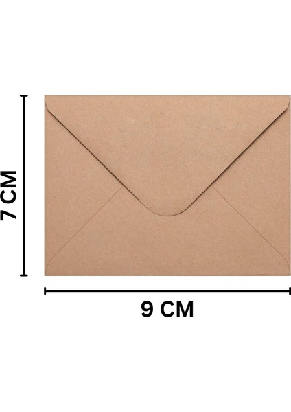 Kraft Zarf Seti, 50’li Paket – 7x9 Cm, Mini Boy Davetiye, Kart, Fotoğraf ve Özel Gün Zarfları fiyatları