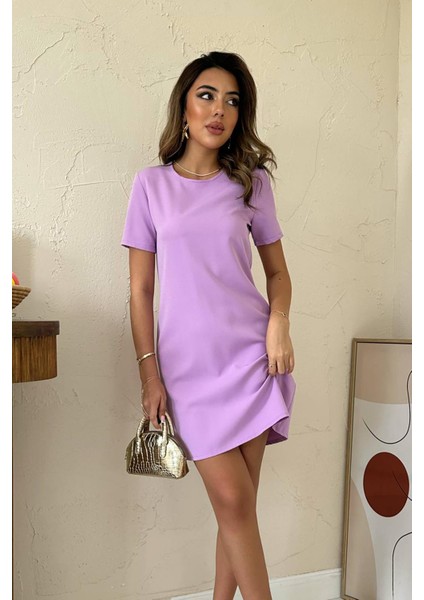 Kısa Kol Atlas Mini Elbise modelleri