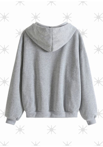 Siyah Fermuarlı Kapüşonlu Unisex Sweatshirt fiyatları