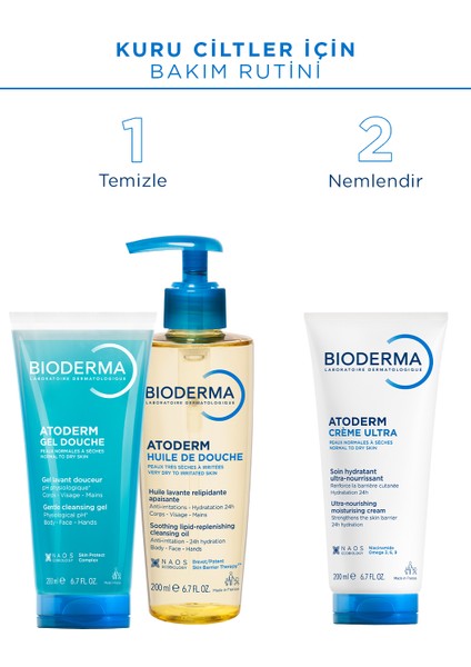 Atoderm Shower Oil Kuru Cilt Nemlendirici Besleyici Duş Yağı Niasinamid Bebek Çocuk Yetişkin 200 ml fiyatları