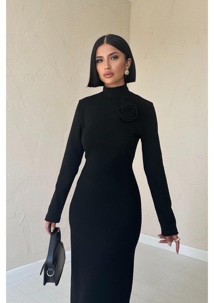 Omzu Güllü Düz Elbise fiyatları