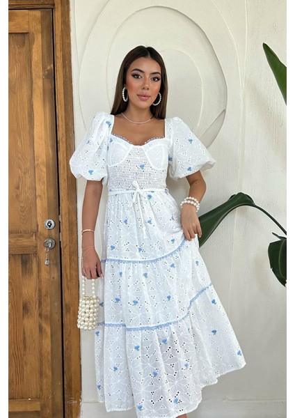 Dantel Detaylı Brode Elbise fiyatları
