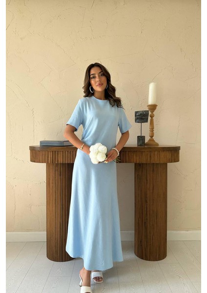 Pileli Bisiklet Yaka Elbise fiyatları