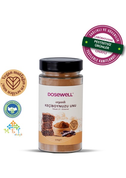 Glutensiz Organik Keçiboynuzu Unu 250 gr