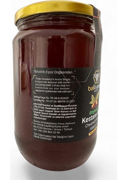 Artvin Borçka Organik Kestane Balı 1kg[YENİ SEZON] fiyatları