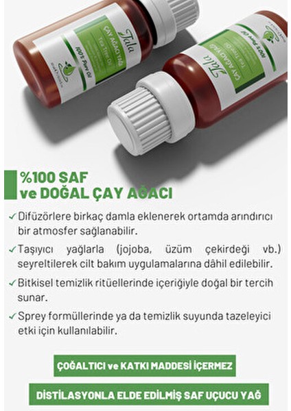 Çay Ağacı Uçucu Yağı Saf ve Doğal 10 Ml