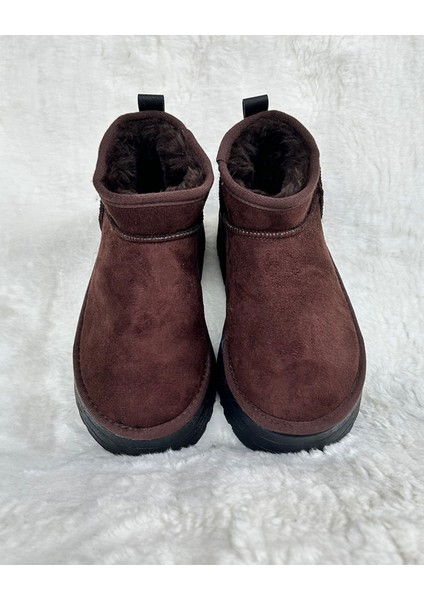 Kadın Kalın Taban Ultra Mini Süet Bot Kışlık Bot & Bootie modelleri