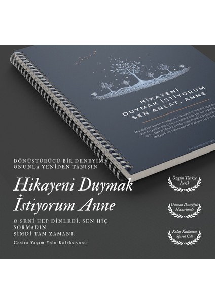Anneler Için Hediye Etkileşimli Anı Defteri Duygusal Miras Kitabı Kelebek Broş Hediyeli Hikayeni Duymak Istiyorum Sen Anlat Anneözgün Türkçe Içerik Hediye Aile Anne
