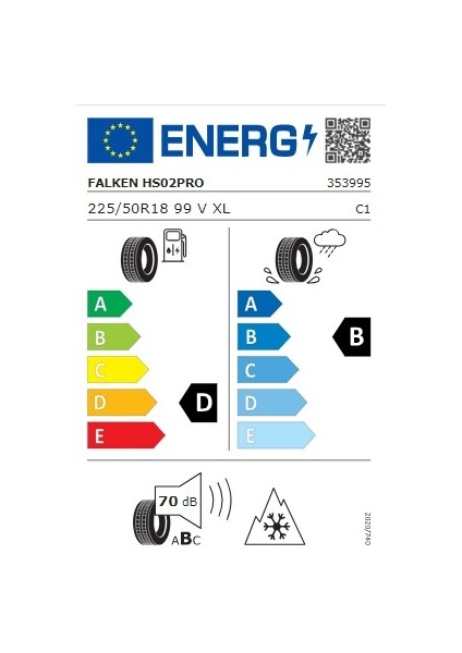 225/50 R18 99V Xl Eurowinter HS02 Pro Suv Oto Kış Lastiği (Üretim Yılı: 2025) fiyatları
