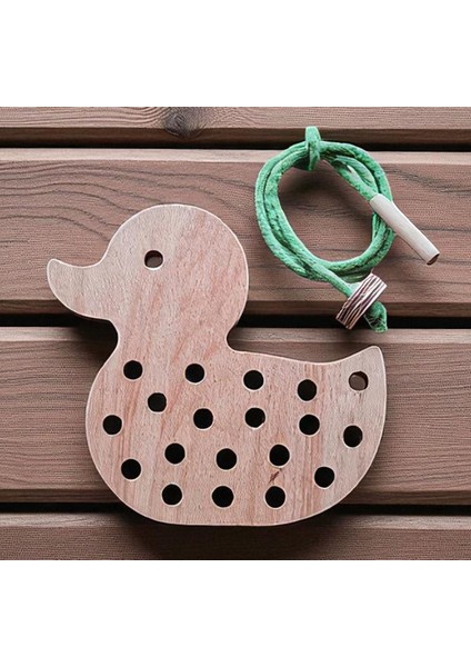 Ip Geçirme Ördek Montessori-Waldorf Oyunu fırsatları