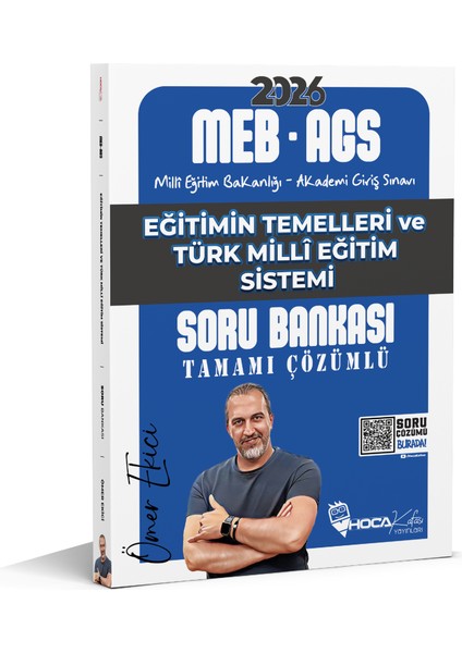 2026 Meb-Ags Eğitimin Temelleri ve Türk Millî Eğitim Sistemi Tamamı Çözümlü Soru Bankası- ( Ömer Ekici )