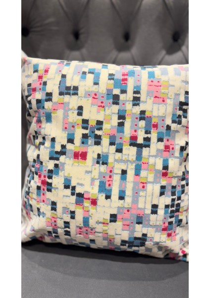 Stone / Çift Tarafı Baskılı Evelyn Süet Kırlent Kılıfı 43 x 43 fiyatları