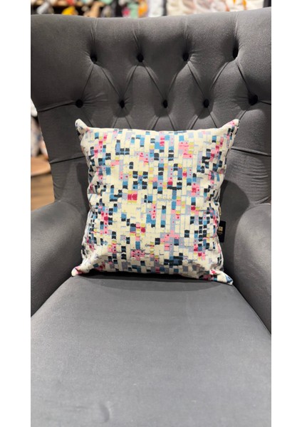Stone / Çift Tarafı Baskılı Evelyn Süet Kırlent Kılıfı 43 x 43 modelleri