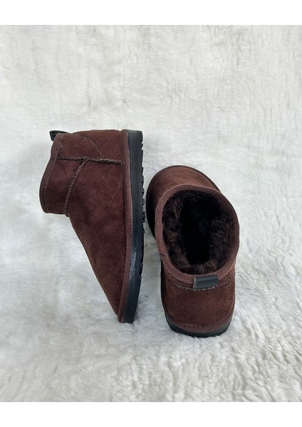 Kadın Ultra Mini Süet Bot Içi Kürklü Bot&bootie