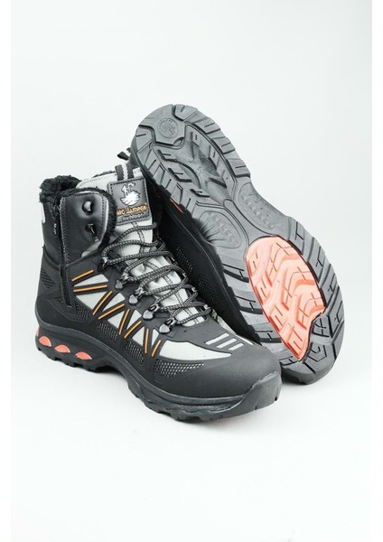 2223-JAMPER Anatomik Kaydırmaz Tabanlı Soft Shell Outdoor Trekking Erkek Fermuarlı Spor Bot - NKT02223-GRI-41 indirimleri