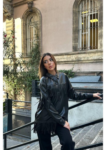 Püsküllü Deri Gömlek fiyatları