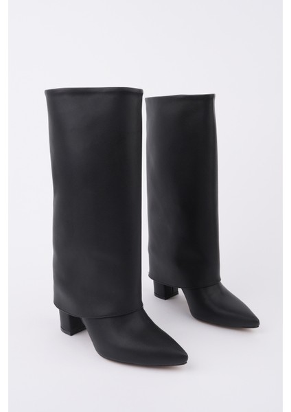Rebeca Sivri Burun Kalın Topuklu Kadın Çizme
