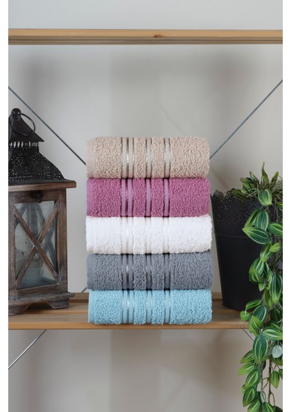 50X90 Daisy 5'lı El & Yüz Havlu Seti Pamuklu, %100 Cotton