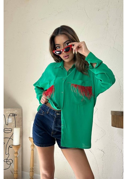 Cepli Püsküllü Gömlek modelleri