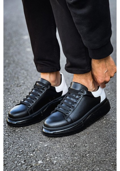 Solarex Premium Özel Taban Erkek Sneaker Siyah Beyaz fiyatları